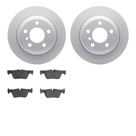 Dynamic Friction Co 4502-31242, Geospec Rotors with 5000 Advanced Brake Pads, Silver 4502-31242